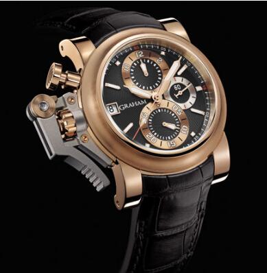 Review Replica Watch Graham Chronofighter Oversize Goldfinger Black 20VCF.B08A.C83T